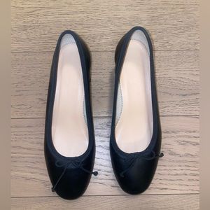 J. Crew Block Heeled Shoes - Black, Size 7